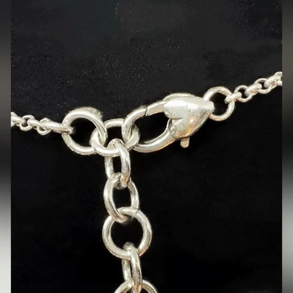 𝓑𝓻𝓲𝓰𝓱𝓽𝓸𝓷 Silvertone Station Filigree Spheres w/Crystal Beading - Picture 4 of 6